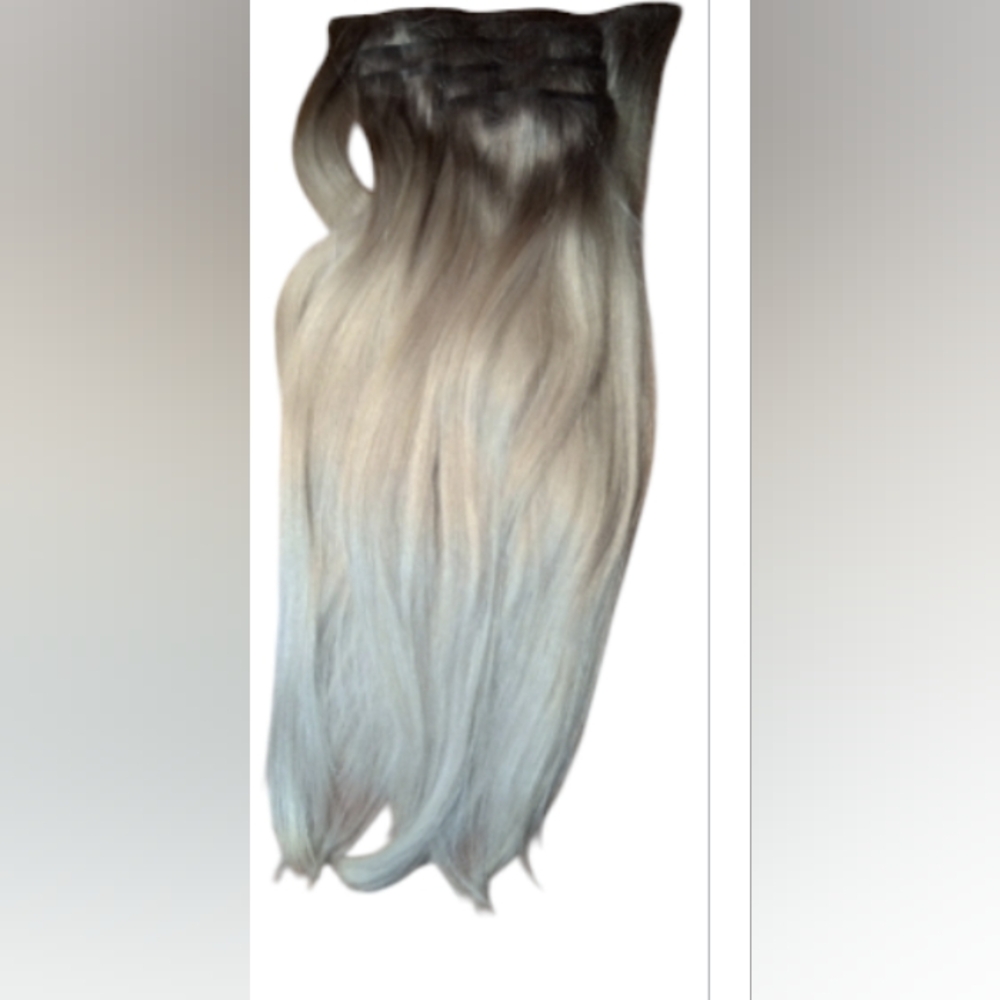 Bellami Silk Seam 140g 18" Zach Mesquit Platinum Perfection Goals Hair Extension